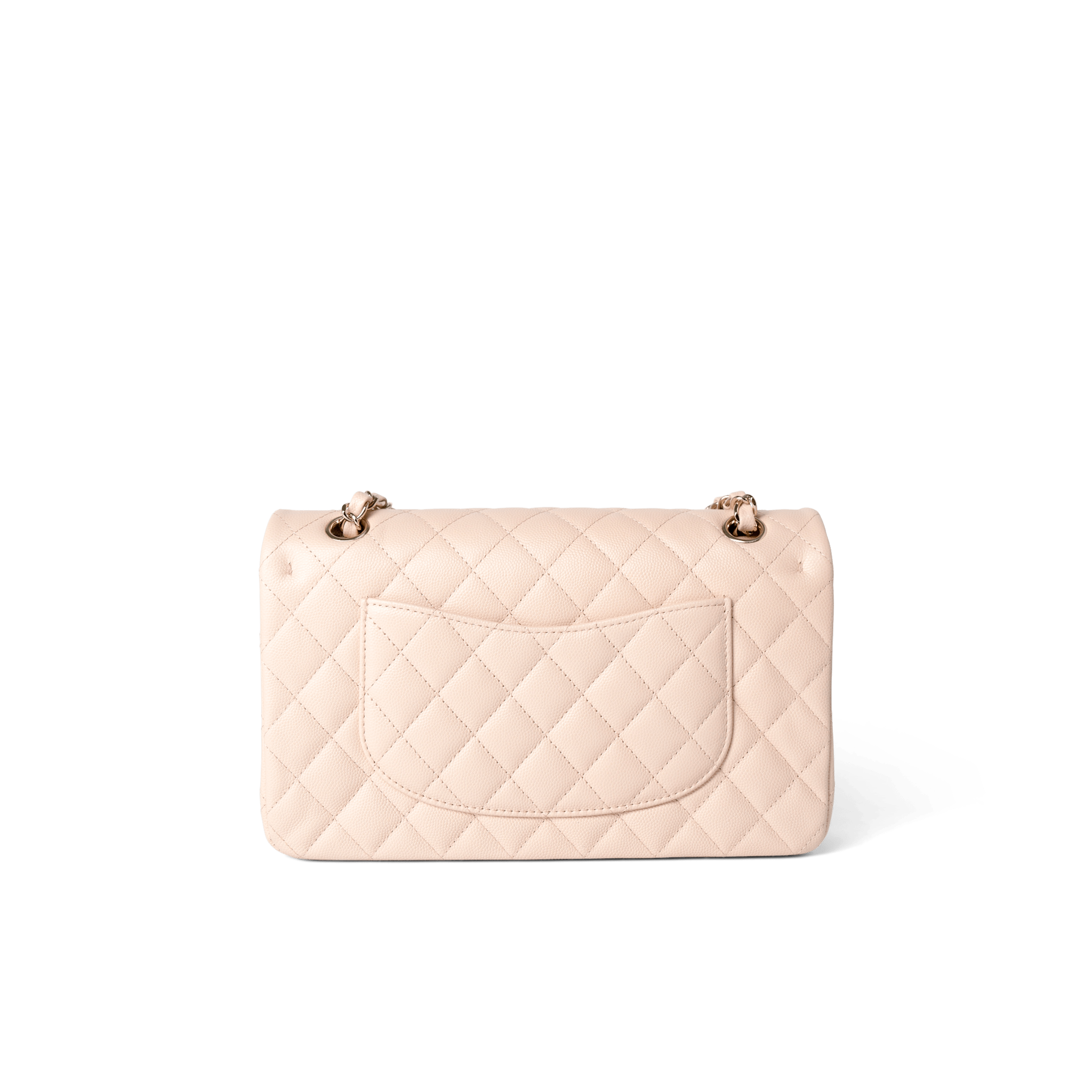 CHANEL Handbag Classic Flap / Beige 22c Beige Caviar Quilted Classic Flap Medium Light Gold Hardware -Knockoff
