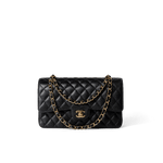 CHANEL Handbag Classic Flap / Black Black Caviar Quilted Classic Flap Medium Gold Hardware -Knockoff
