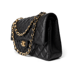 CHANEL Handbag Classic Flap / Black Black Caviar Quilted Classic Flap Medium Gold Hardware -Knockoff
