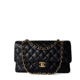 CHANEL Handbag Classic flap / Black Black Caviar Quilted Classic Flap Medium Gold Hardware -Knockoff
