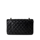 CHANEL Handbag Classic flap / Black Black Caviar Quilted Classic Flap Medium Silver Hardware -Knockoff
