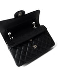 CHANEL Handbag Classic Flap / Black Black Caviar Quilted Classic Flap Small Silver Hardware -Knockoff
