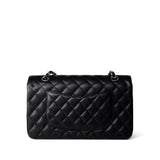 CHANEL Handbag Classic flap / Black Black Caviar Quilted Medium Classic Flap Silver Hardware -Knockoff
