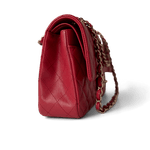 CHANEL Handbag Classic Flap / Red Red Caviar Quilted Classic Flap Medium Light Gold Hardware -Knockoff
