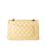 CHANEL Handbag Classic flap / Yellow 21C Yellow Lambskin Quilted Classic Flap Small Light Gold Hardware -Knockoff
