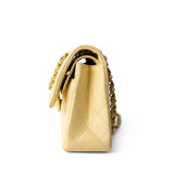 CHANEL Handbag Classic flap / Yellow 21C Yellow Lambskin Quilted Classic Flap Small Light Gold Hardware -Knockoff
