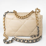 CHANEL Handbag Cream 22S Beige Lambskin Quilted Small 19 Flap Mixed Hardware -Knockoff
