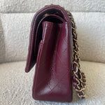 CHANEL Handbag Dark Red/Maroon Caviar Quilted Classic Flap Medium LGHW -Knockoff
