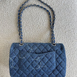 CHANEL Handbag Denim Quilted Single Flap Medium SHW -Knockoff
