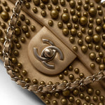 CHANEL Handbag Gold Gold Lambskin Pearly Wallet On Chain Flap Bag -Knockoff
