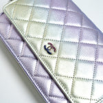 CHANEL Handbag Gradient 21K Gradient Metallic Rainbow Calfskin Quilted Wallet on Chain (WOC) -Knockoff
