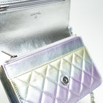 CHANEL Handbag Gradient 21K Gradient Metallic Rainbow Calfskin Quilted Wallet on Chain (WOC) -Knockoff
