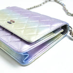 CHANEL Handbag Gradient 21K Gradient Metallic Rainbow Calfskin Quilted Wallet on Chain (WOC) -Knockoff
