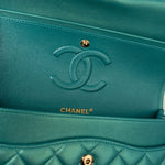 CHANEL Handbag Green 21S Iridescent Green Lambskin Quilted Classic Flap Medium LGHW -Knockoff
