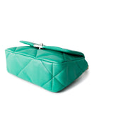 CHANEL Handbag Green 23P Green Lambskin Quilted 19 Flap Small Mixed / Reverse Hardware -Knockoff
