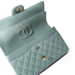 CHANEL Handbag Green / Classic flap 22C Dark Green Caviar Quilted Classic Flap Light Gold Hardware -Knockoff
