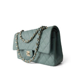 CHANEL Handbag Green / Classic flap 22C Dark Green Caviar Quilted Classic Flap Light Gold Hardware -Knockoff
