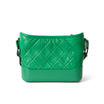 CHANEL Handbag Green / Gabrielle Green Aged Calfskin Quilted Hobo Gabrielle Bag Small Mixed Hardware -Knockoff
