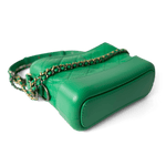 CHANEL Handbag Green / Gabrielle Green Aged Calfskin Quilted Hobo Gabrielle Bag Small Mixed Hardware -Knockoff
