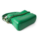 CHANEL Handbag Green / Gabrielle Green Aged Calfskin Quilted Hobo Gabrielle Bag Small Mixed Hardware -Knockoff
