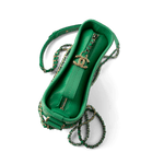 CHANEL Handbag Green / Gabrielle Green Aged Calfskin Quilted Hobo Gabrielle Bag Small Mixed Hardware -Knockoff
