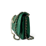 CHANEL Handbag Green / WOC 18S Emerald Green Caviar Quilted Wallet on Chain WOC -Knockoff
