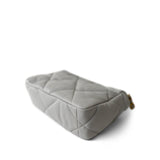 CHANEL Handbag Grey 21A Grey Lambskin Quilted 19 Flap Mixed Hardware -Knockoff
