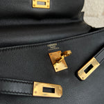 CHANEL Handbag Hermes Kelly 25 Black GHW -Knockoff
