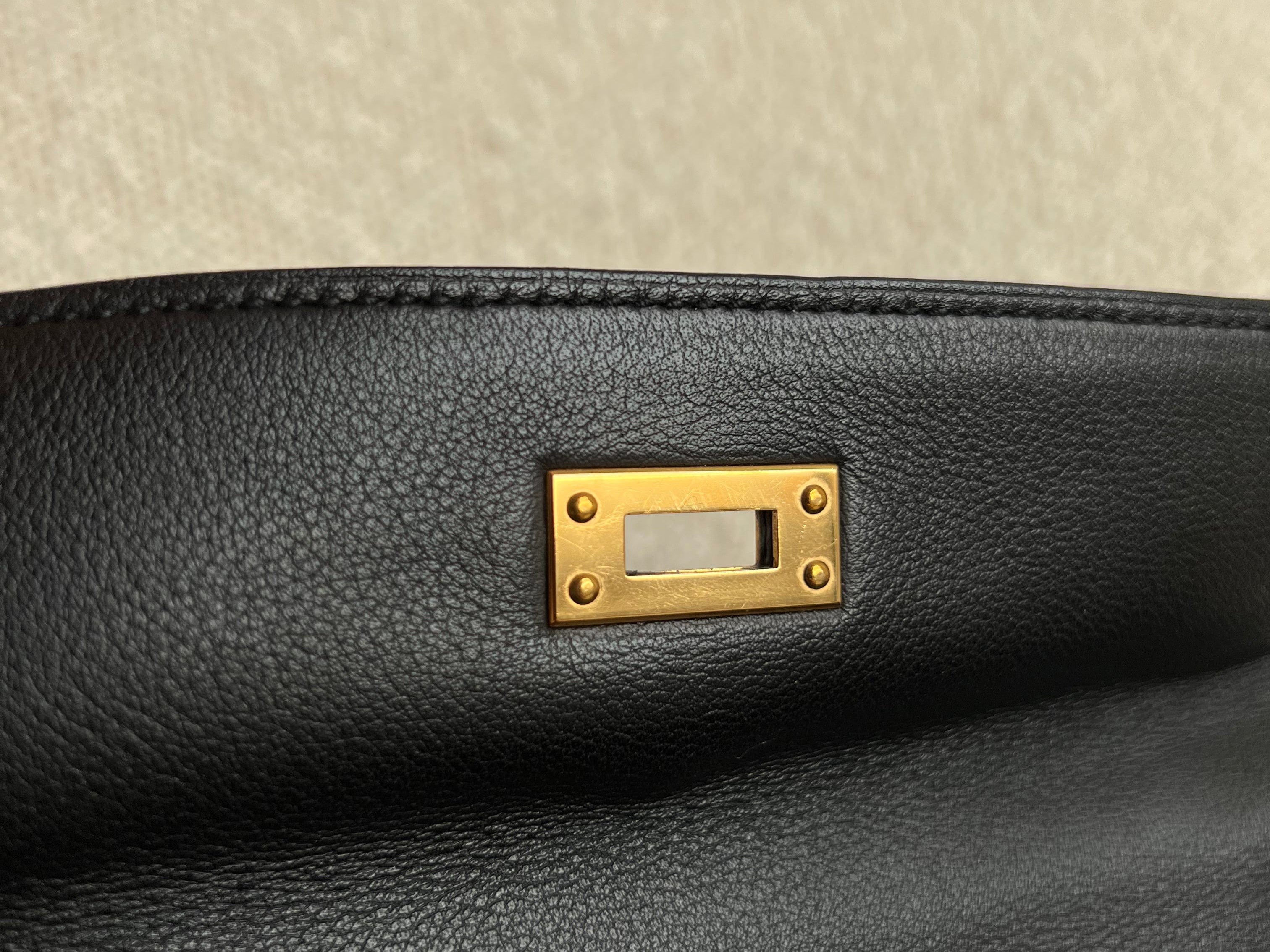 CHANEL Handbag Hermes Kelly 25 Black GHW -Knockoff
