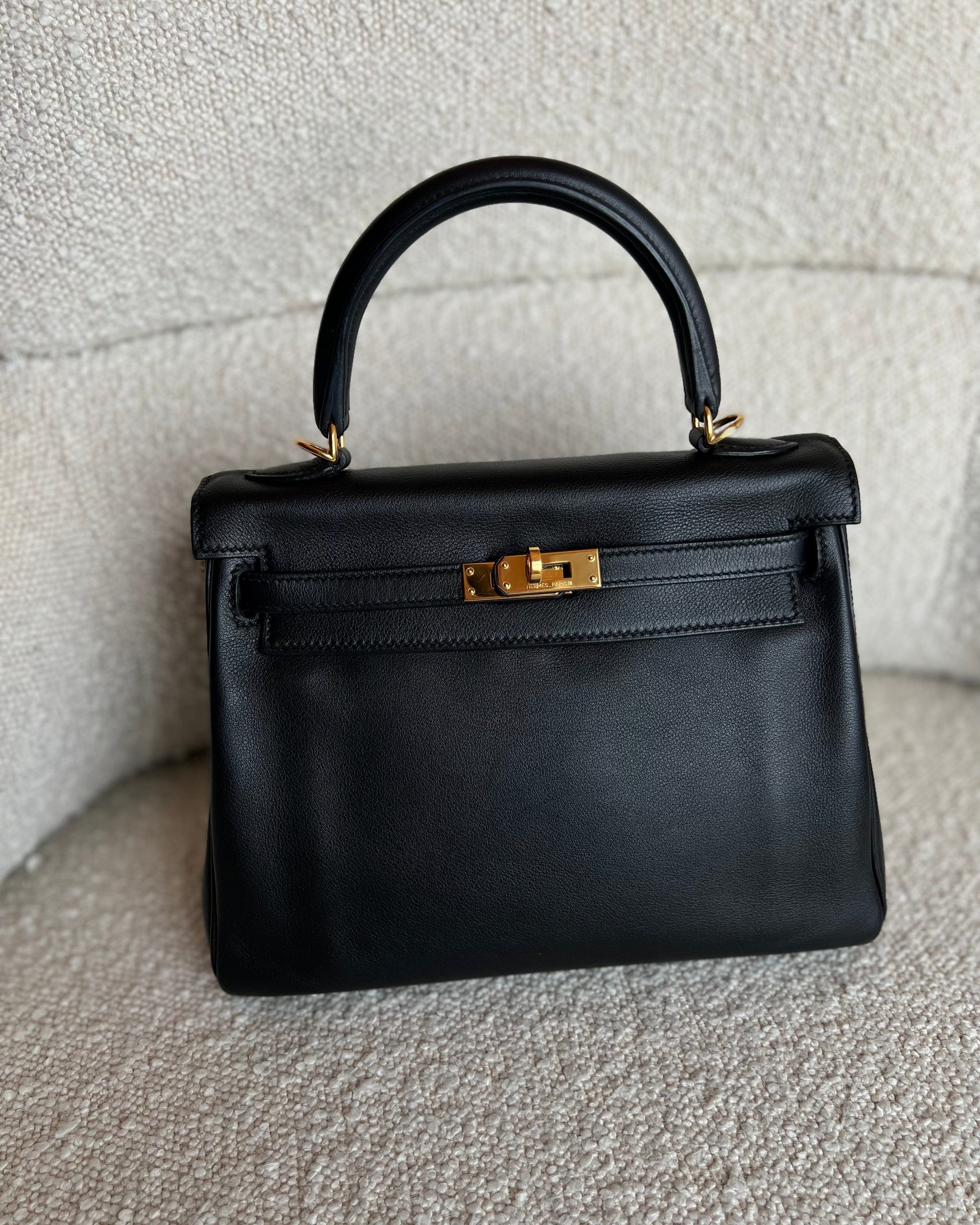 CHANEL Handbag Hermes Kelly 25 Black GHW -Knockoff
