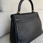 CHANEL Handbag Hermes Kelly 25 Black GHW -Knockoff
