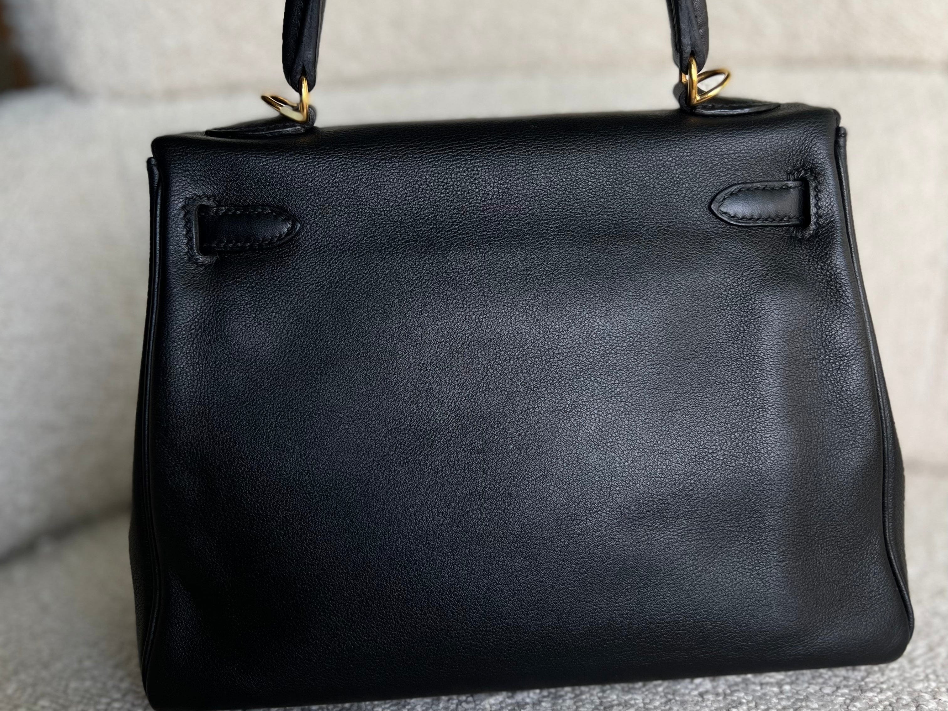 CHANEL Handbag Hermes Kelly 25 Black GHW -Knockoff
