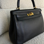 CHANEL Handbag Hermes Kelly 25 Black GHW -Knockoff
