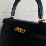 CHANEL Handbag Hermes Kelly 25 Black GHW -Knockoff
