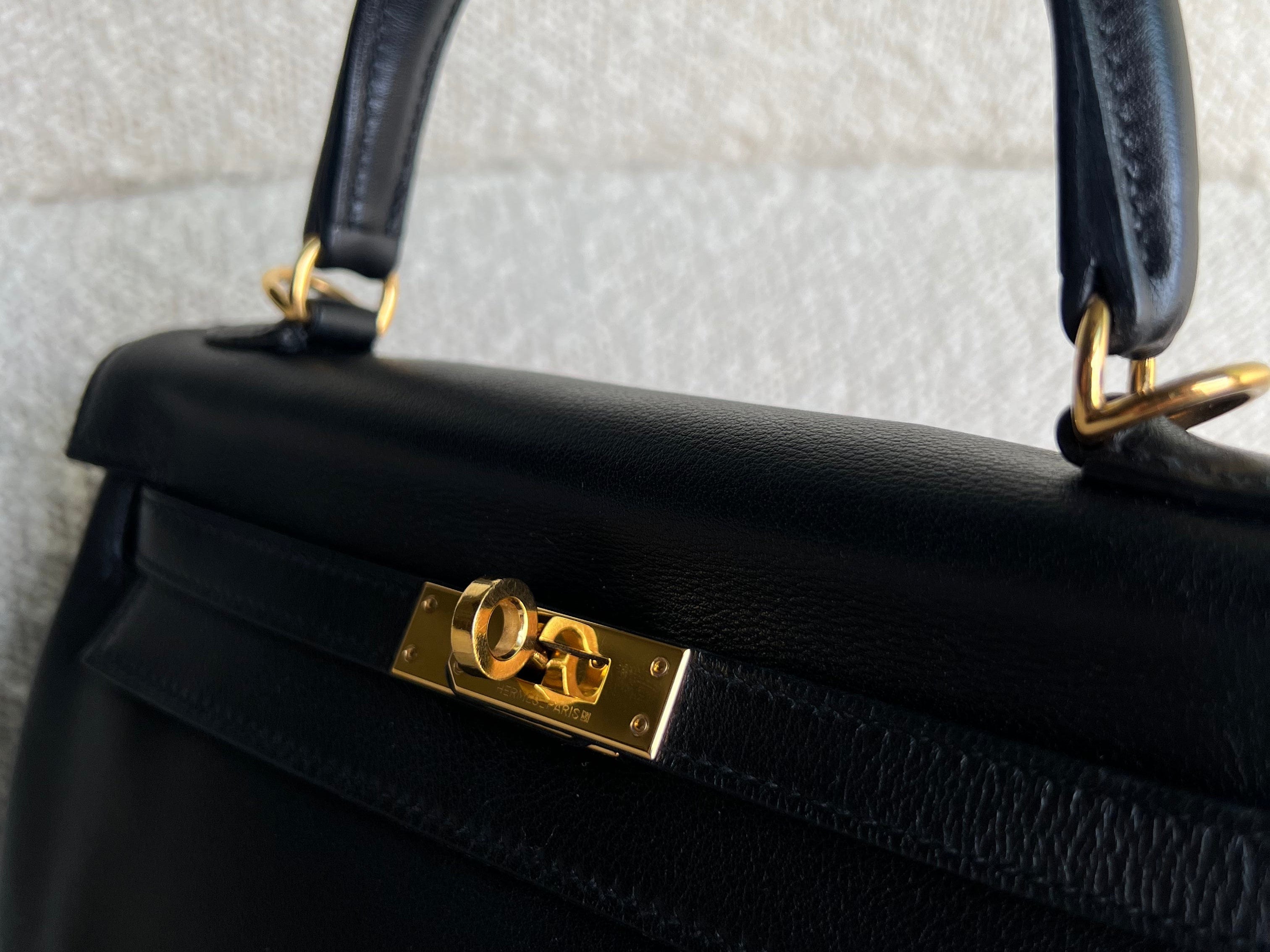 CHANEL Handbag Hermes Kelly 25 Black GHW -Knockoff
