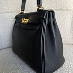 CHANEL Handbag Hermes Kelly 25 Black GHW -Knockoff
