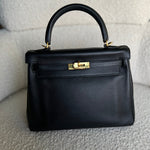 CHANEL Handbag Hermes Kelly 25 Black GHW -Knockoff
