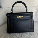 CHANEL Handbag Hermes Kelly 25 Black GHW -Knockoff
