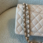 CHANEL Handbag Light Beige Lambskin Quilted Classic Double Flap Small Light Gold Hardware -Knockoff
