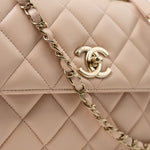 CHANEL Handbag Light Beige Lambskin Quilted Trendy CC Small LGHW -Knockoff
