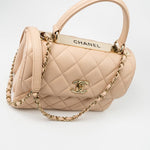 CHANEL Handbag Light Beige Lambskin Quilted Trendy CC Small LGHW -Knockoff
