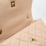 CHANEL Handbag Light Beige Lambskin Quilted Trendy CC Small LGHW -Knockoff
