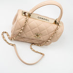 CHANEL Handbag Light Beige Lambskin Quilted Trendy CC Small LGHW -Knockoff
