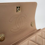 CHANEL Handbag Light Beige Lambskin Quilted Trendy CC Small LGHW -Knockoff
