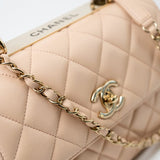 CHANEL Handbag Light Beige Lambskin Quilted Trendy CC Small LGHW -Knockoff
