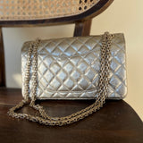 CHANEL Handbag Light Metallic Gold Aged Calfskin Quilted Small Reissue 2.55 -Knockoff
