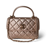 CHANEL Handbag Metallic Lambskin Quilted Trendy CC Small -Knockoff
