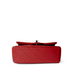 CHANEL Handbag Mini Top Handle / Red 22P Red Lambskin Mini Top Handle Light Gold Hardware -Knockoff
