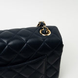 CHANEL Handbag Navy Blue Lambskin Quilted Mini Rectangular Flap Bag LGHW -Knockoff
