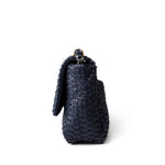 CHANEL Handbag Navy Navy Raffia Quilted 19 Flap Small Mixed Hardware -Knockoff
